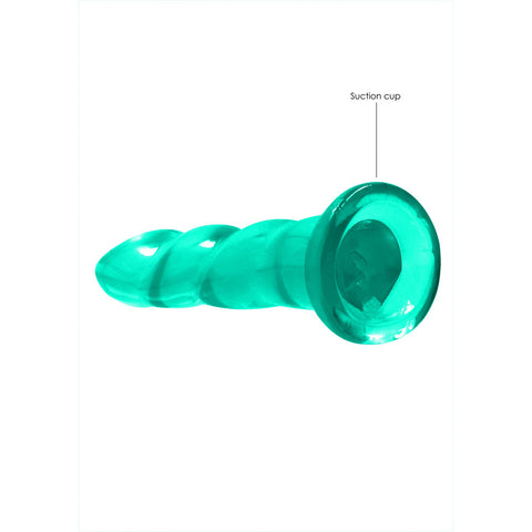 Realrock 17 cm Clear TPE Dildo with Suction Cup – Body-Safe Non-Porous Dildo > Dildos > Realistic Dildos