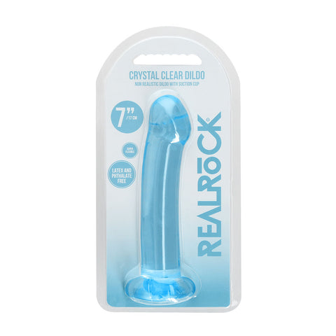 Realrock Crystal Clear Dildo With Suction Cup – 17 cm Dildo > Dildos > Realistic Dildos