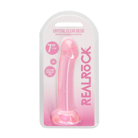 Realrock Crystal Clear Dildo With Suction Cup 17 cm - Dildo > Dildos > Realistic Dildos