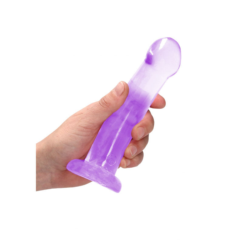REALROCK Crystal Clear Dildo With Suction Cup – 17 cm Non-Realistic Dildo Secondary image