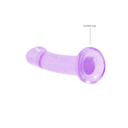 REALROCK Crystal Clear Dildo With Suction Cup – 17 cm Non-Realistic Dildo > Dildos > Neutral Dildos