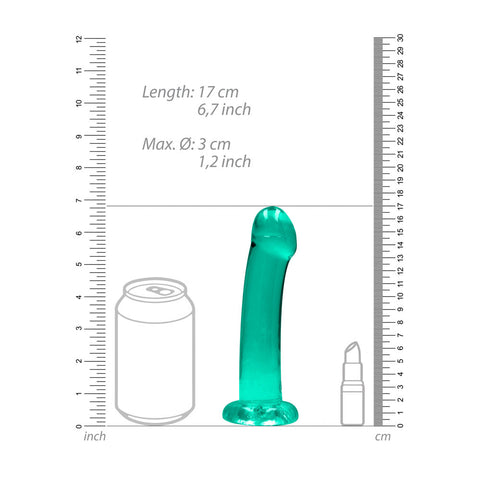 Realrock Crystal Clear Dildo 17 cm – Suction Cup Dildo > Dildos > Realistic Dildos