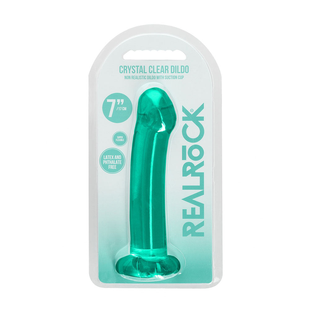REALROCK Crystal Clear 17 cm Dildo With Suction Cup > Dildos > Realistic Dildos
