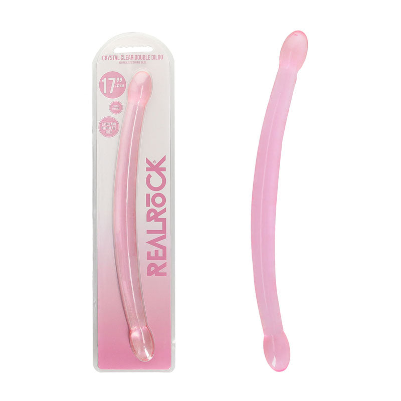 Realrock Non Realistic Double Dong 17 Inch Double Dong Pink > Dildos > Double Dildos Main image