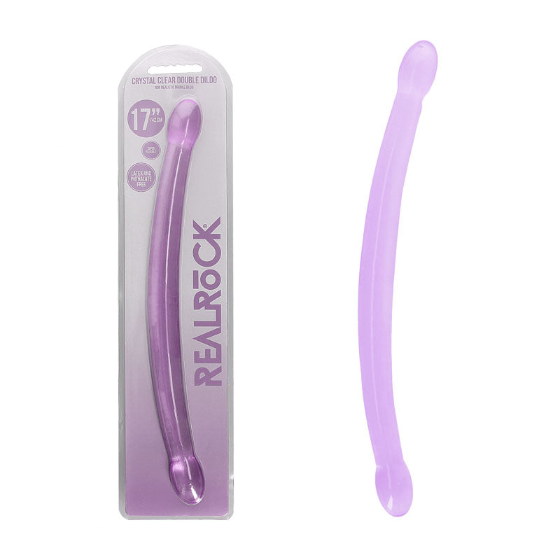 REALROCK Non Realistic Double Dong 17 Inch Double Dong Purple > Dildos > Double Dildos Main image