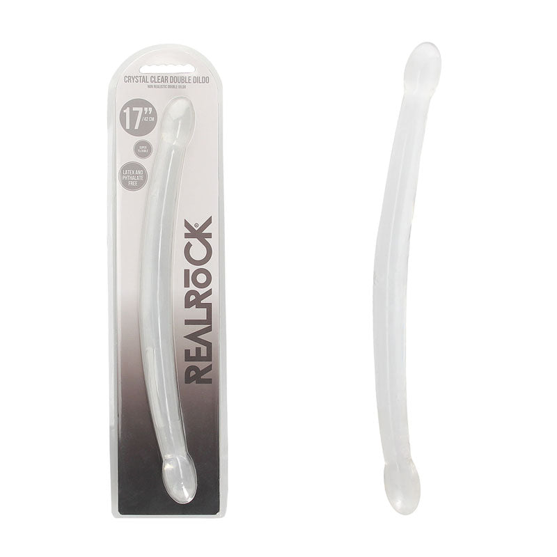 REALROCK Crystal Clear Double Dong – 17 Inch Double Dong Clear > Dildos > Double Dildos Main image