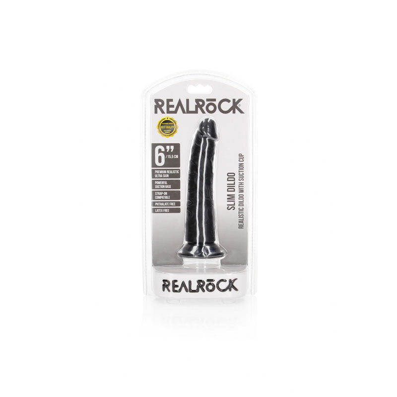 REALROCK Realistic Slim Dildo without Balls 15.5 cm (6 Inch) Dong Dongs Realistic