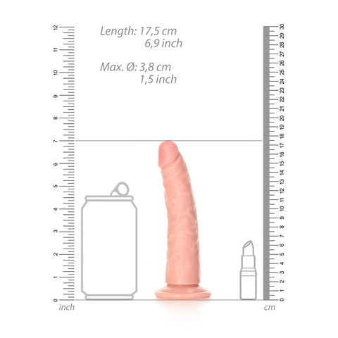 REALROCK Realistic Slim Dildo 15.5 cm (6 Inches) for G-Spot Stimulation Dongs Realistic