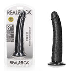 RealRock Realistic Slim Dildo with Suction Cup – 6 to 8 Inch > Dildos > Slim Dildos