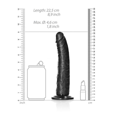 RealRock Realistic Slim Dildo with Suction Cup – 20.5 cm (8 Inch) Slim Dildo > Dildos > Slim Dildos