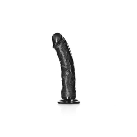 Realrock Realistic Regular Curved Dildo with Suction Cup 18 cm 7 Inch Dong Dongs Realistic