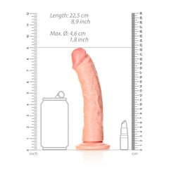 REALROCK 20 cm Realistic Regular Curved Dildo with Suction Cup DONGS