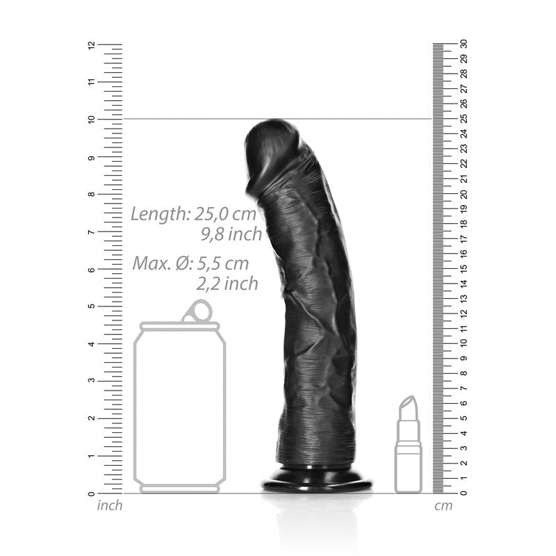 RealRock Realistic Curved Dildo with Suction Cup – 23 cm PVC Dildo > Dildos > Large Dildos