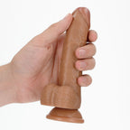 RealRock Realistic Curved Dong with Balls – Firm Soft-Touch 15.5 cm Dildo > Dildos > Realistic Dildos