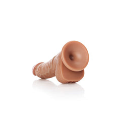 REALROCK Realistic Curved Dong with Balls 15.5 cm Tan 6 Inches DONGS