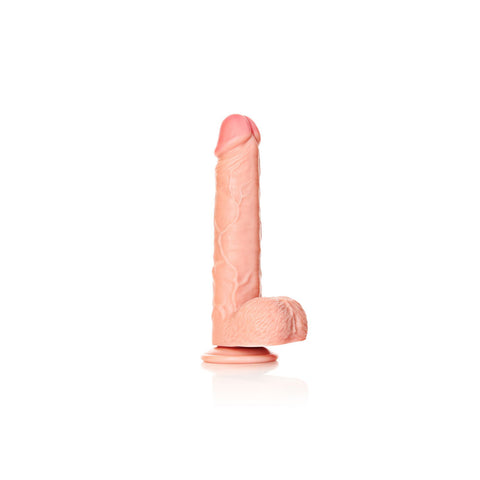REALROCK 23 cm Straight Realistic Dildo with Balls - 9 Inch Dong Dongs Realistic