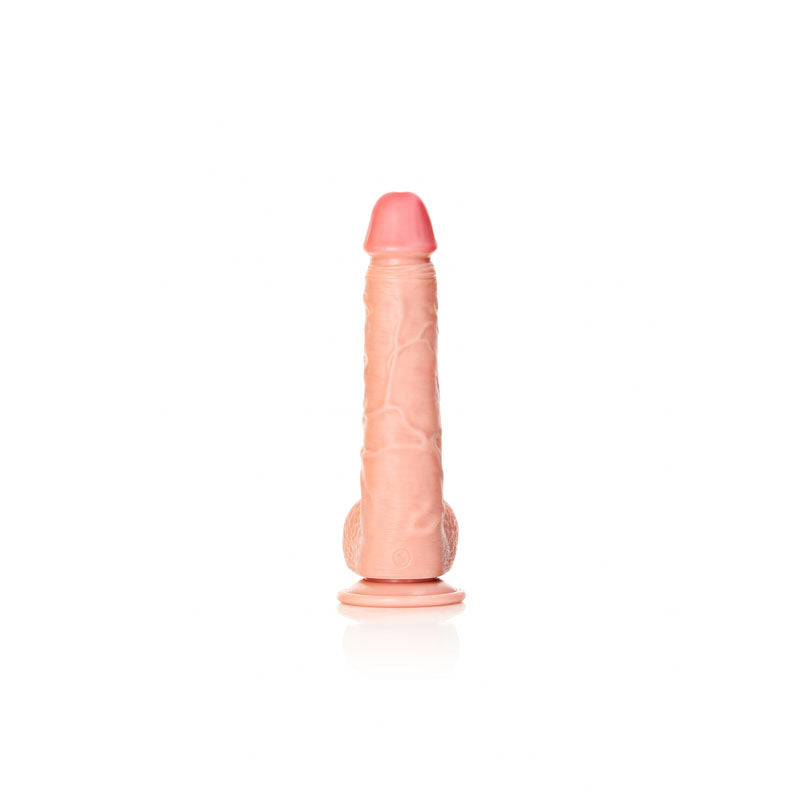 REALROCK 25.5 cm Straight Realistic Dildo with Balls for Pleasure DONGS