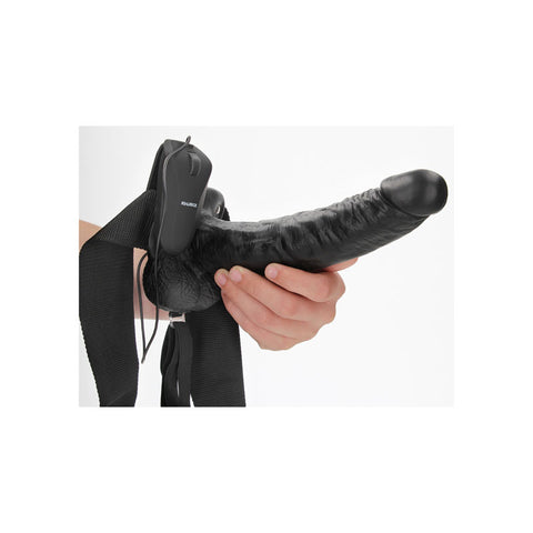 Realrock Vibrating Hollow Strap-On With Balls 23cm STRAP-ONS