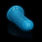 Realrock 15.5 Centimeter Slim Glow in the Dark Neon Dong > Dildos > Slim Dildos