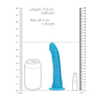 Realrock 15.5 Centimeter Slim Glow in the Dark Neon Dong > Dildos > Slim Dildos