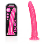 RealRock Slim Glow in the Dark 29 cm Dildo Pink > Dildos > Oversized Toys