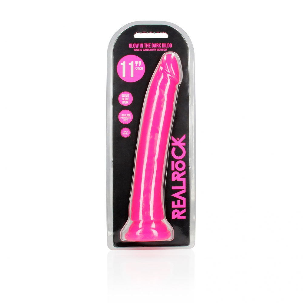 REALROCK Slim Glow in the Dark 29 cm Dildo > Dildos > Large Dildos