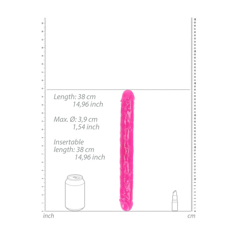 Realrock 38 Centimeter Double Dong Glow in the Dark 15 Inch > Dildos > Double Dildos