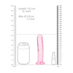 Realrock 15.5 cm Straight (Crystal Clear) Dildo > Dildos > Realistic Dildos