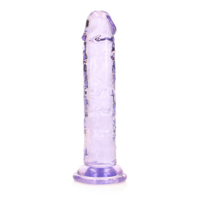RealRock 15.5 cm Straight Crystal Clear Dildo – 15.5 cm Dong > Dildos > Slim Dildos
