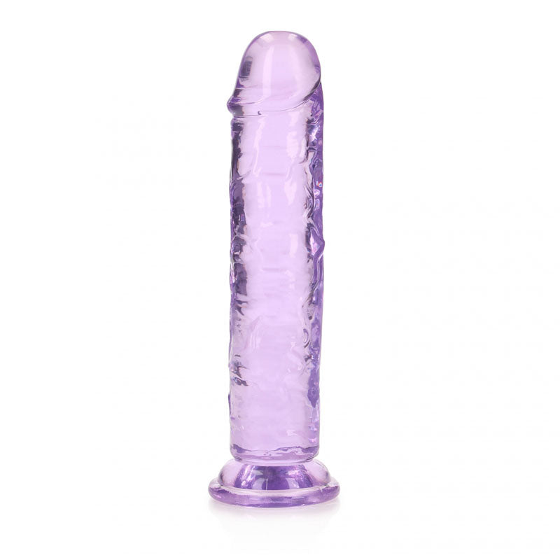Realrock 18 cm Straight Crystal Clear Dildo 7 Inch Dildo Purple > Dildos > Realistic Dildos Main image