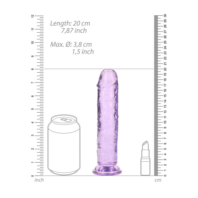 Realrock 18 cm Straight Crystal Clear Dildo 7 Inch Dildo > Dildos > Realistic Dildos