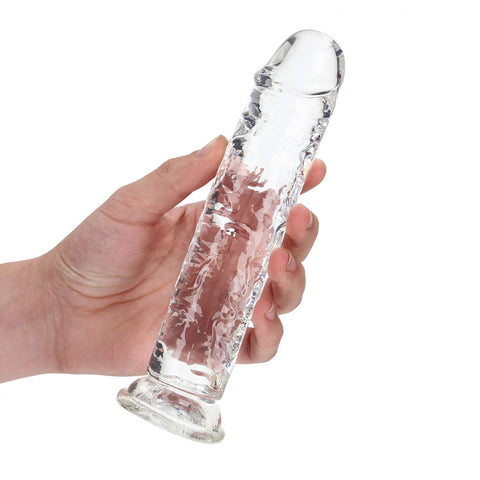 REALROCK 18 cm Straight Dildo - Clear - Clear 18 cm (7'') Dong DONGS