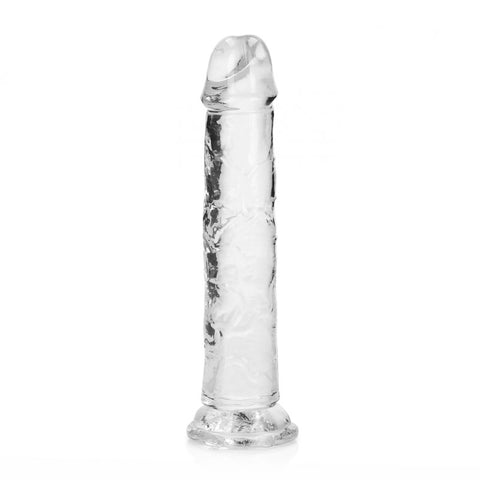 REALROCK 18 cm Straight Dildo - Clear - Clear 18 cm (7'') Dong DONGS