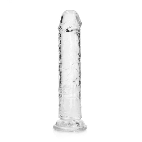 REALROCK 18 cm Straight Dildo - Clear - Clear 18 cm (7'') Dong DONGS