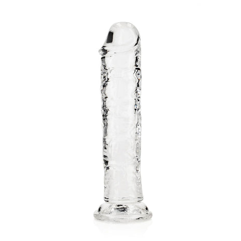 REALROCK 18 cm Straight Dildo - Clear - Clear 18 cm (7'') Dong Default Title DONGS