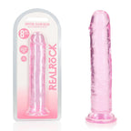 RealRock Crystal Clear Straight Dildo 8 Inch