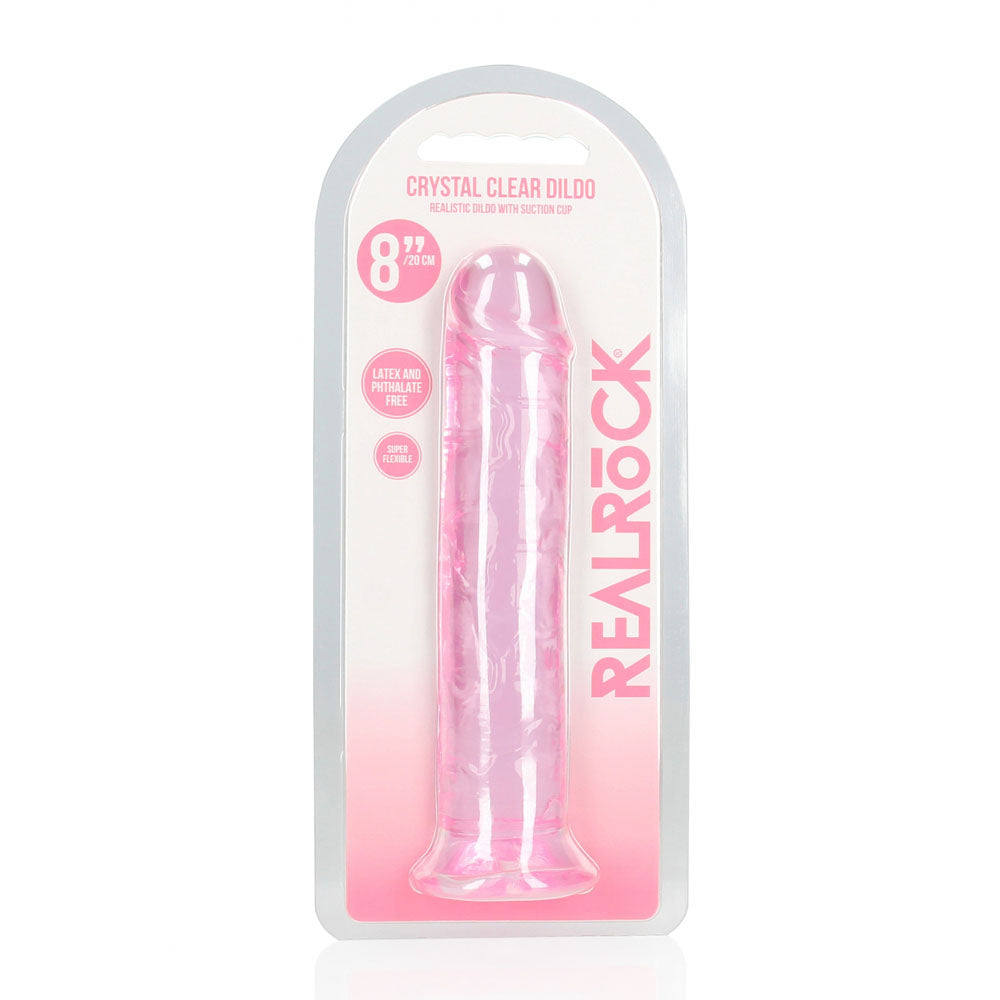 REALROCK 20 cm Straight Crystal Clear Dildo > Dildos > Realistic Dildos