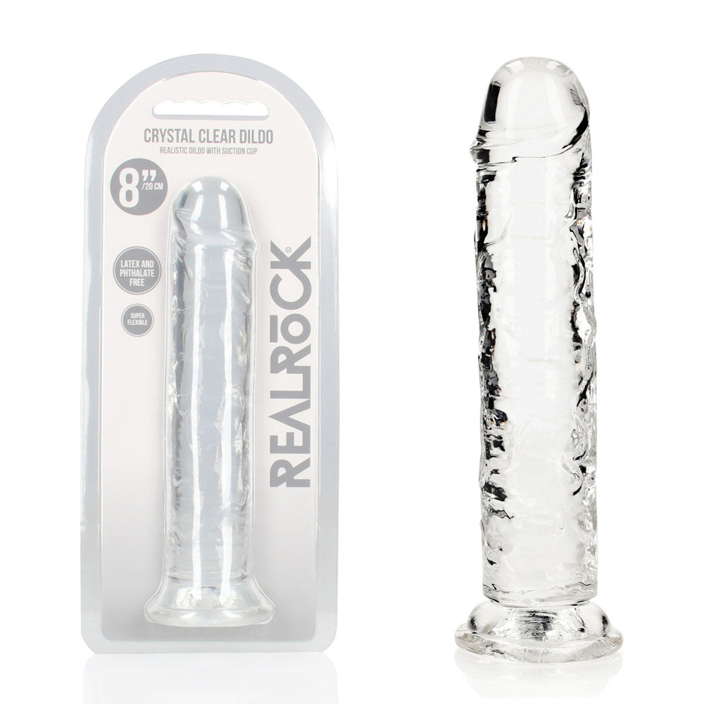RealRock 20 cm Straight Dildo – Transparent 20 cm Dildo Clear > Dildos > Realistic Dildos Main image