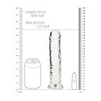 REALROCK 20 cm Straight Crystal Clear Dildo > Dildos > Realistic Dildos