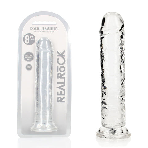 RealRock 20 cm Straight Dildo – Transparent 20 cm Dildo Clear > Dildos > Realistic Dildos