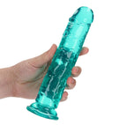 REALROCK Straight Dildo 20 cm – Clear Phthalate-Free TPE 4 cm Diameter Dildo > Dildos > Realistic Dildos
