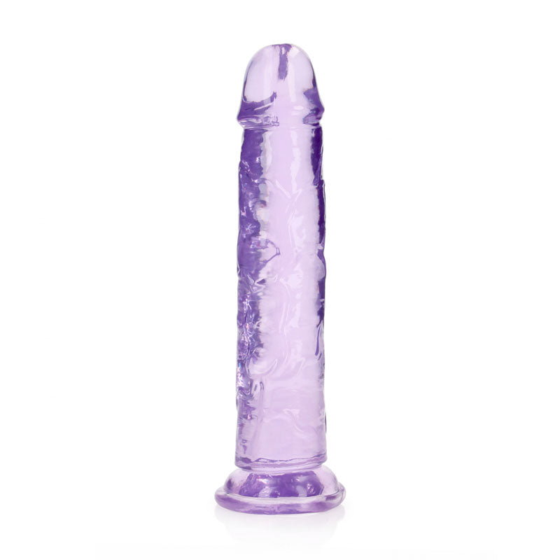 RealRock 25 cm Clear Straight Dildo Made of Body-Safe Non-Porous TPE Material > Dildos > Realistic Dildos