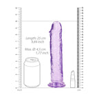RealRock 25 cm Clear Straight Dildo Made of Body-Safe Non-Porous TPE Material > Dildos > Realistic Dildos