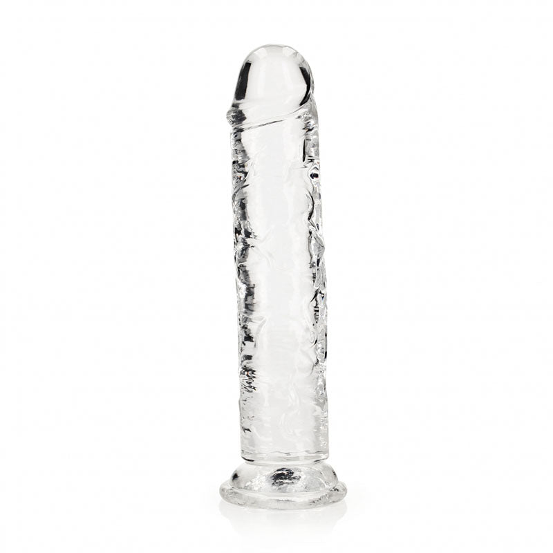 REALROCK Crystal Clear 25 cm Straight Dildo Clear > Dildos > Realistic Dildos Main image