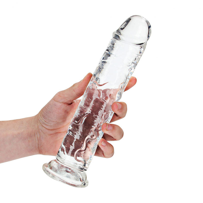 REALROCK Crystal Clear 25 cm Straight Dildo Secondary image