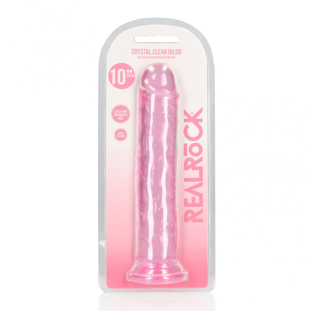 RealRock 28 cm Straight Clear Dildo > Dildos > Large Dildos