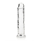 Realrock 28 cm Straight Clear Silicone Dildo Phthalate-Free Non-Porous TPE Adult Toy > Dildos > Large Dildos