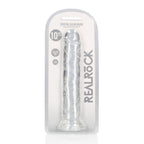 Realrock 28 cm Straight Clear Silicone Dildo Phthalate-Free Non-Porous TPE Adult Toy > Dildos > Large Dildos