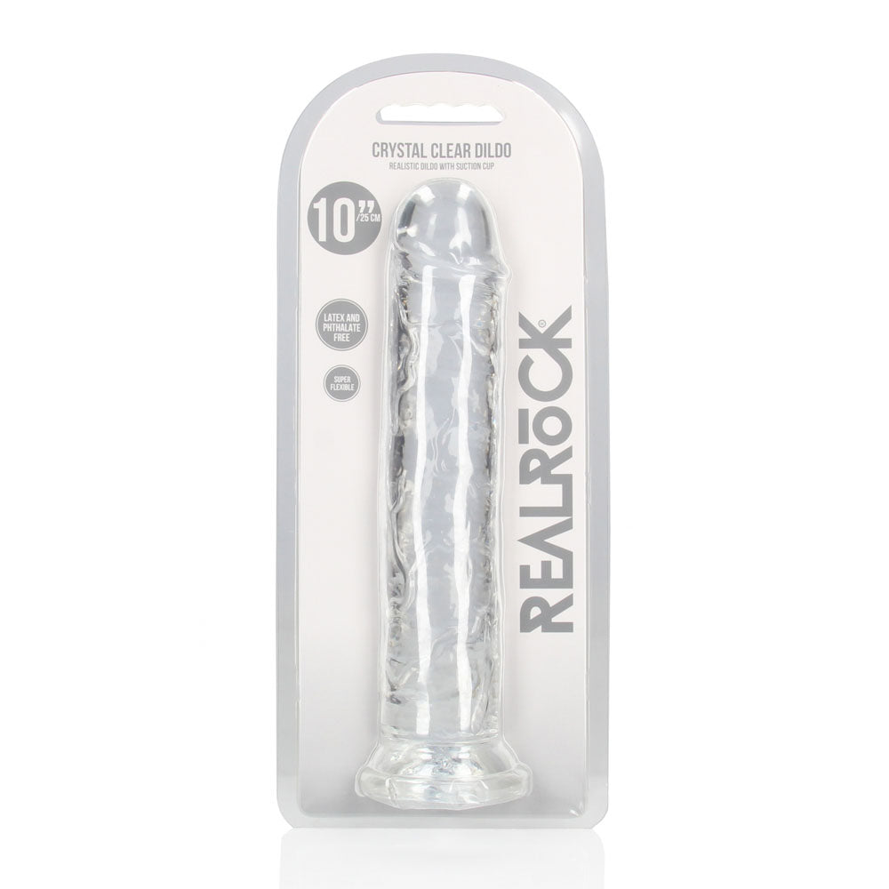 RealRock 28 cm Straight Clear Dildo > Dildos > Large Dildos