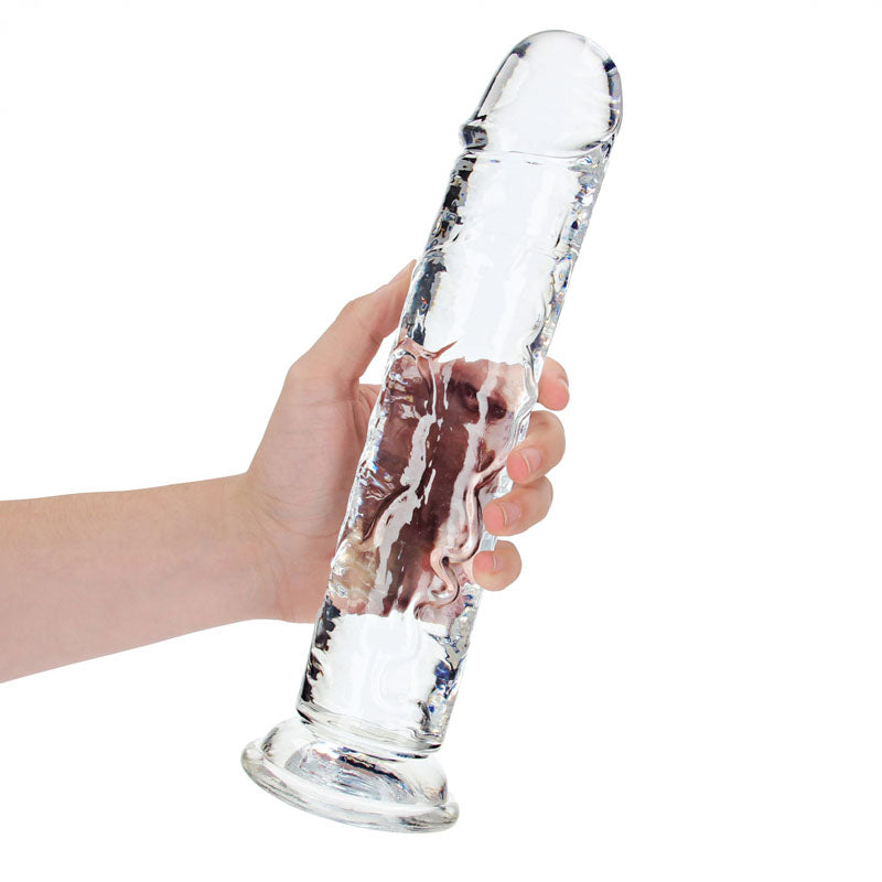 RealRock 31 cm Straight Crystal Clear Dildo > Dildos > Large Dildos